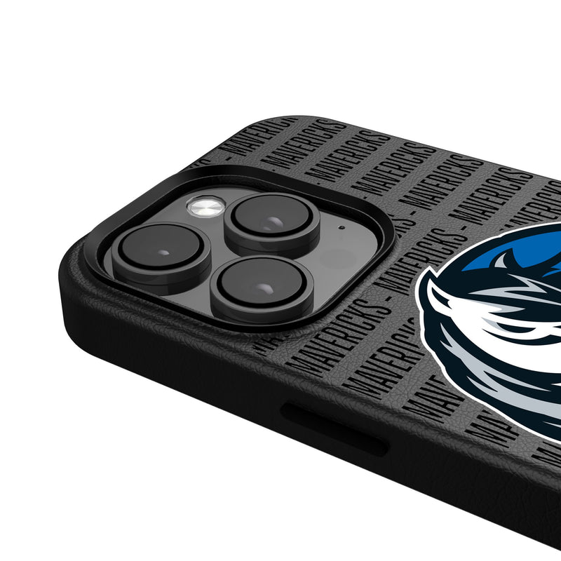 Dallas Mavericks Text Backdrop iPhone MagSafe Compatible Phone Case for Apple iPhone Detail.Jpg