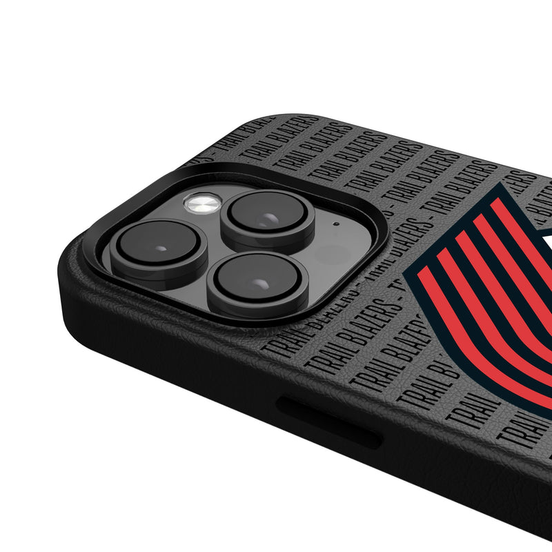 Portland Trail Blazers Text Backdrop iPhone MagSafe Compatible Phone Case for Apple iPhone Detail.Jpg