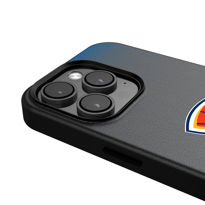 Oklahoma City Thunder Linen iPhone MagSafe Compatible Phone Case for Apple iPhone Detail.Jpg