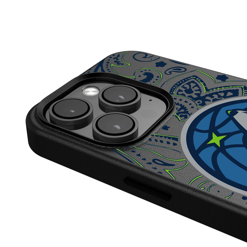 Minnesota Timberwolves Paisley iPhone MagSafe Compatible Phone Case Detail.Jpg