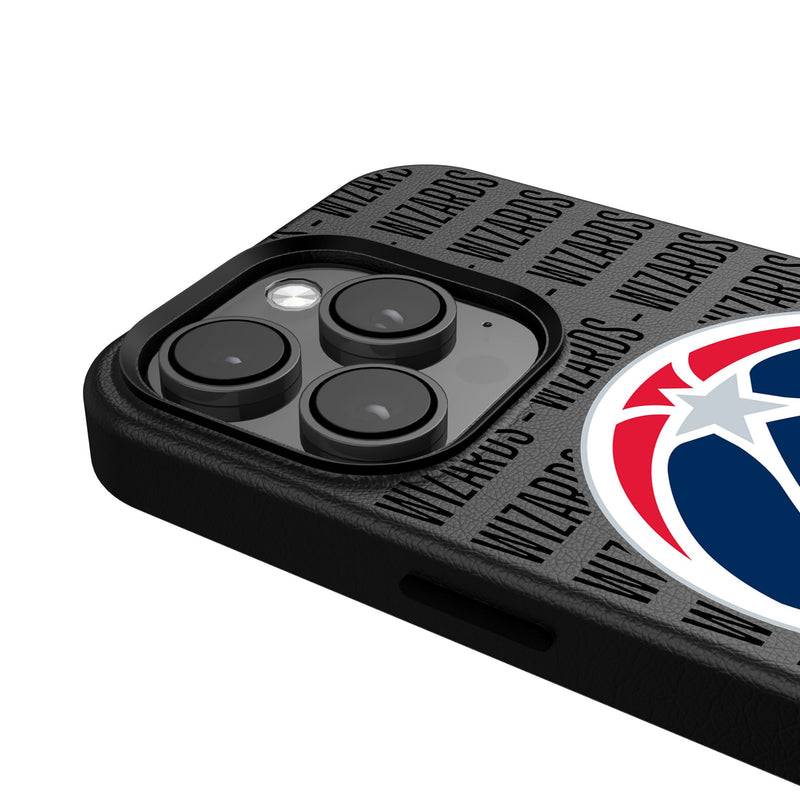 Washington Wizards Text Backdrop iPhone MagSafe Compatible Phone Case for Apple iPhone Detail.Jpg
