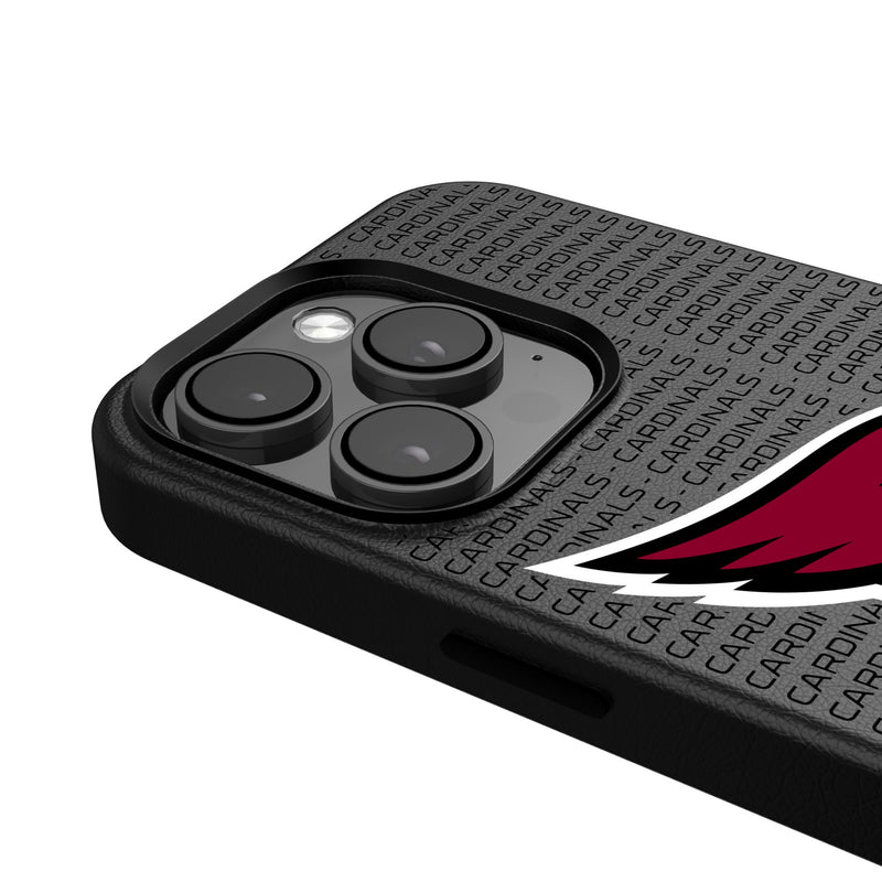 Arizona Cardinals Text Backdrop iPhone MagSafe Compatible Phone Case for Apple iPhone Detail.Jpg