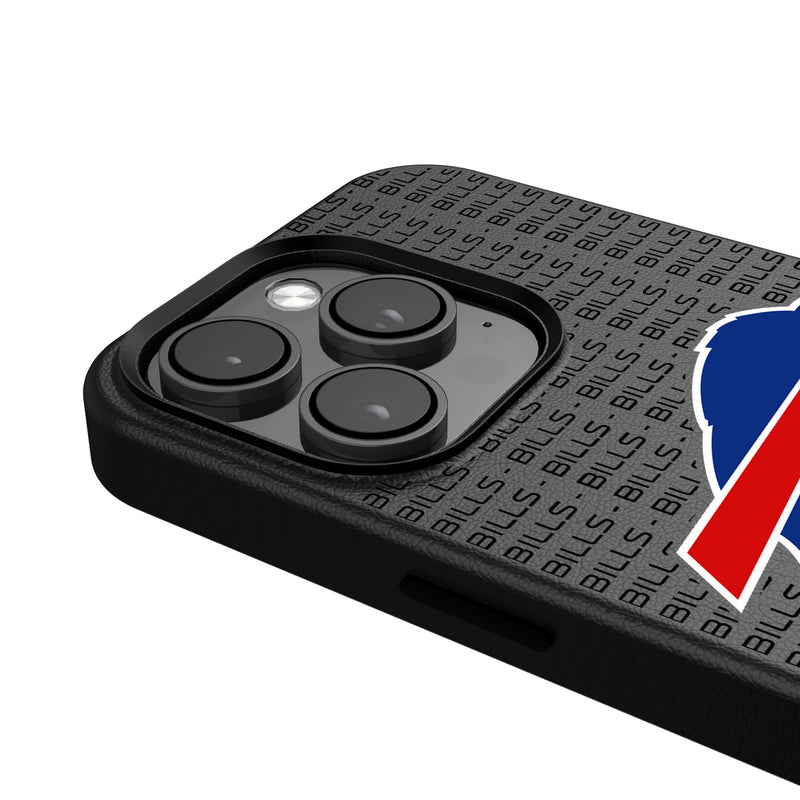 Buffalo Bills Text Backdrop iPhone MagSafe Compatible Phone Case for Apple iPhone Detail.Jpg