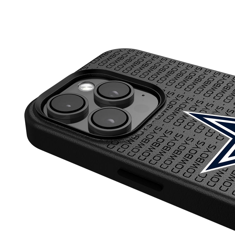 Dallas Cowboys Text Backdrop iPhone MagSafe Compatible Phone Case for Apple iPhone Detail.Jpg