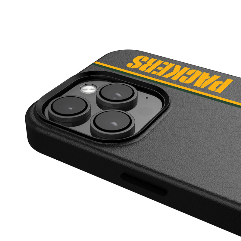 Green Bay Packers Sidebar iPhone MagSafe Compatible Phone Case for Apple iPhone Detail.Jpg