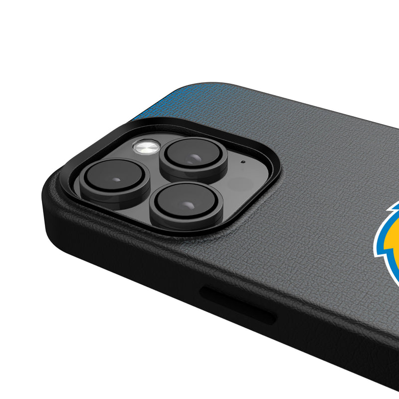 Los Angeles Chargers Linen iPhone MagSafe Compatible Phone Case for Apple iPhone Detail.Jpg