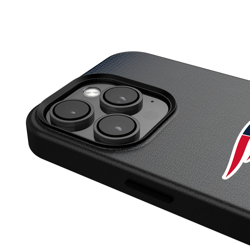 New England Patriots Linen iPhone MagSafe Compatible Phone Case Detail.Jpg