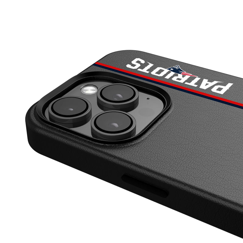 New England Patriots Sidebar iPhone MagSafe Compatible Phone Case for Apple iPhone Detail.Jpg