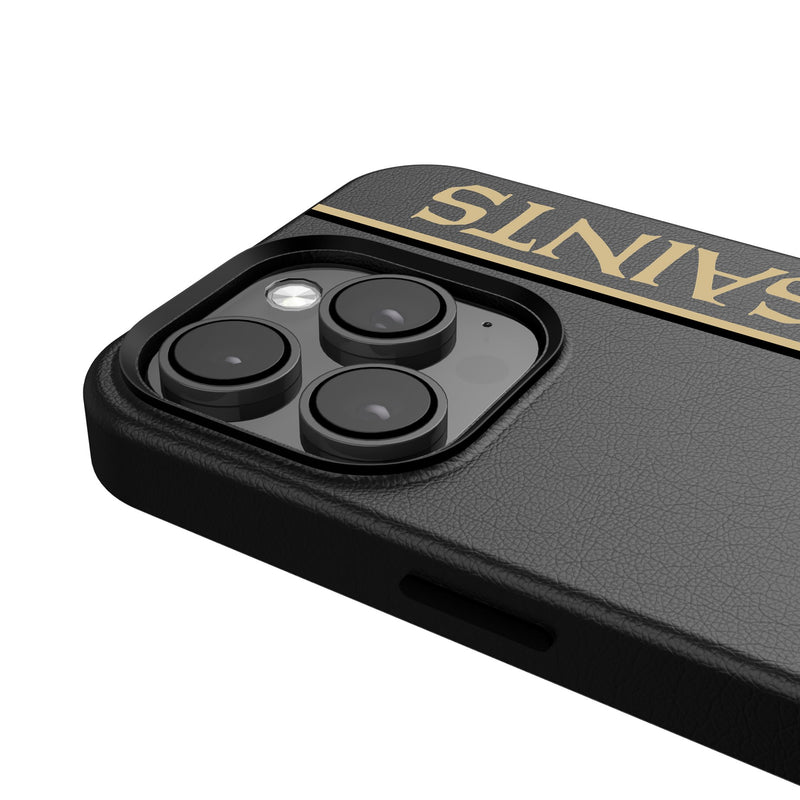 New Orleans Saints Sidebar iPhone MagSafe Compatible Phone Case for Apple iPhone Detail.Jpg