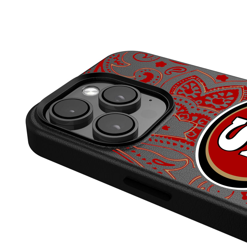 San Francisco 49ers Paisley iPhone MagSafe Compatible Phone Case for Apple iPhone Detail.Jpg