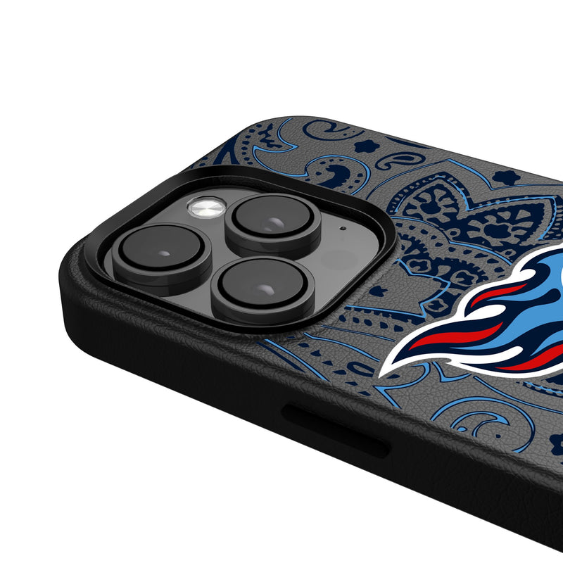 Tennessee Titans Paisley iPhone MagSafe Compatible Phone Case for Apple iPhone Detail.Jpg