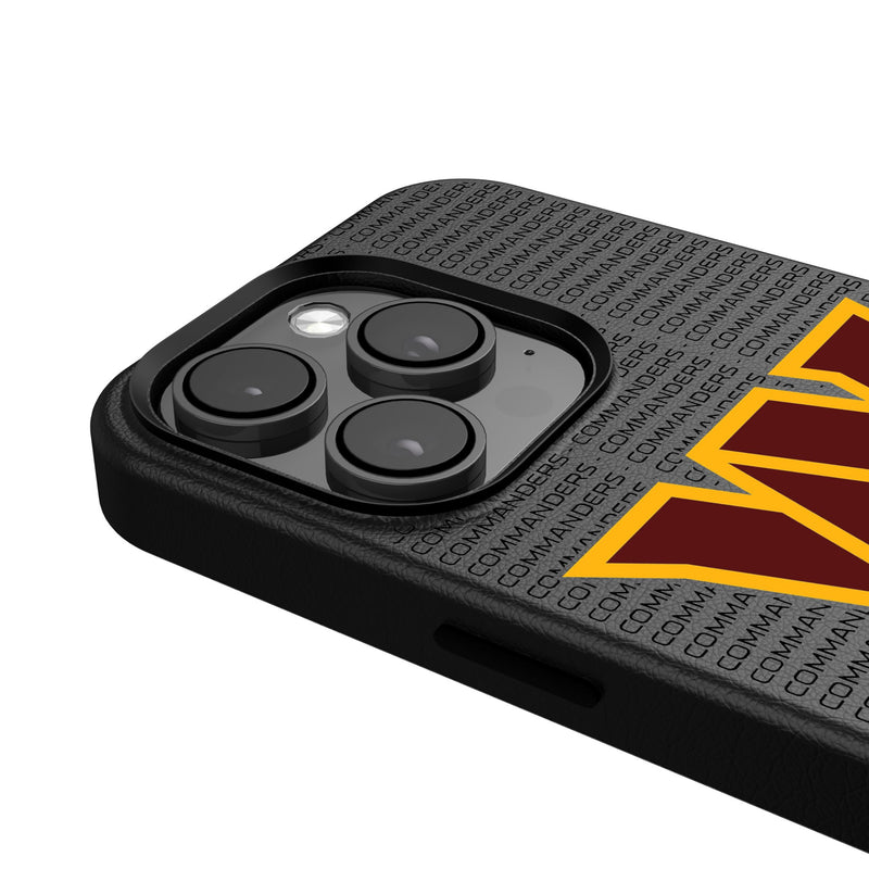 Washington Commanders Text Backdrop iPhone MagSafe Compatible Phone Case for Apple iPhone Detail.Jpg