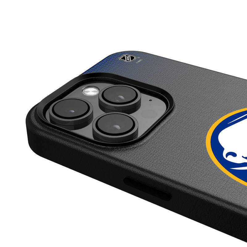 Buffalo Sabres Linen iPhone MagSafe Compatible Phone Case for Apple iPhone Detail.Jpg