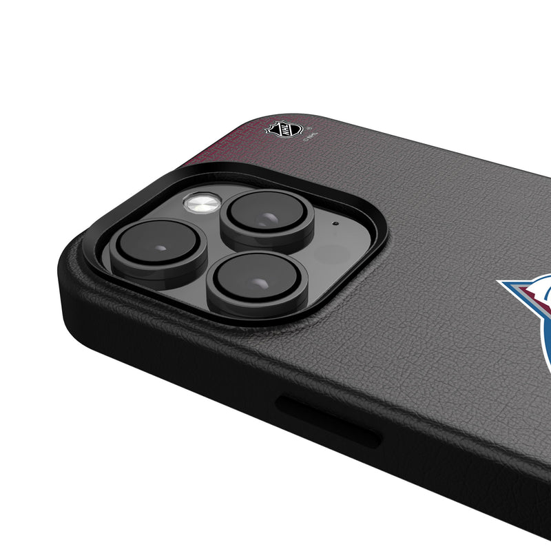 Colorado Avalanche Linen iPhone MagSafe Compatible Phone Case for Apple iPhone Detail.Jpg