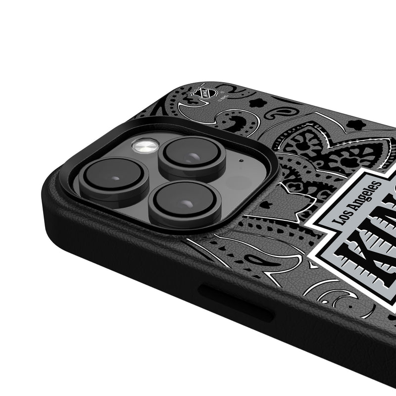 LA Kings Paisley iPhone MagSafe Compatible Phone Case Detail.Jpg