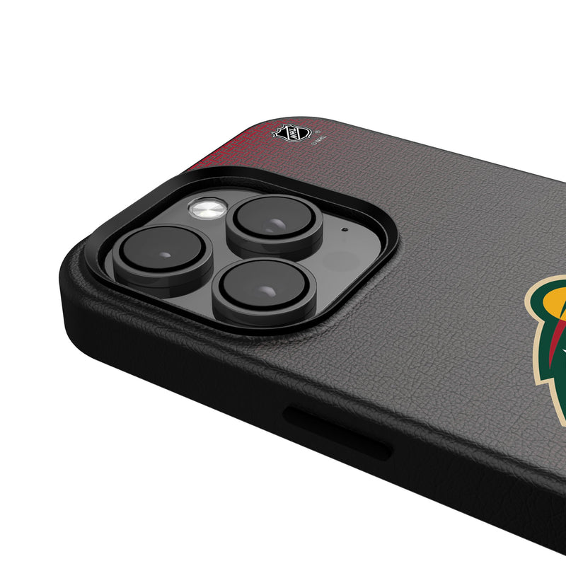 Minnesota Wild Linen iPhone MagSafe Compatible Phone Case for Apple iPhone Detail.Jpg