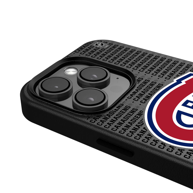 Montreal Canadiens Text Backdrop iPhone MagSafe Compatible Phone Case for Apple iPhone Detail.Jpg