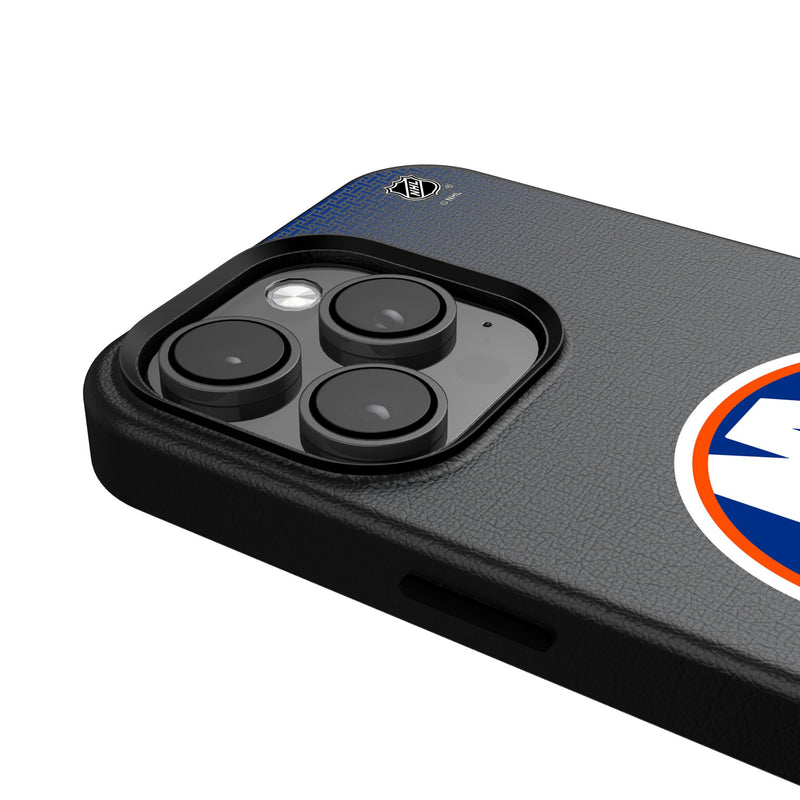 New York Islanders Linen iPhone MagSafe Compatible Phone Case for Apple iPhone Detail.Jpg