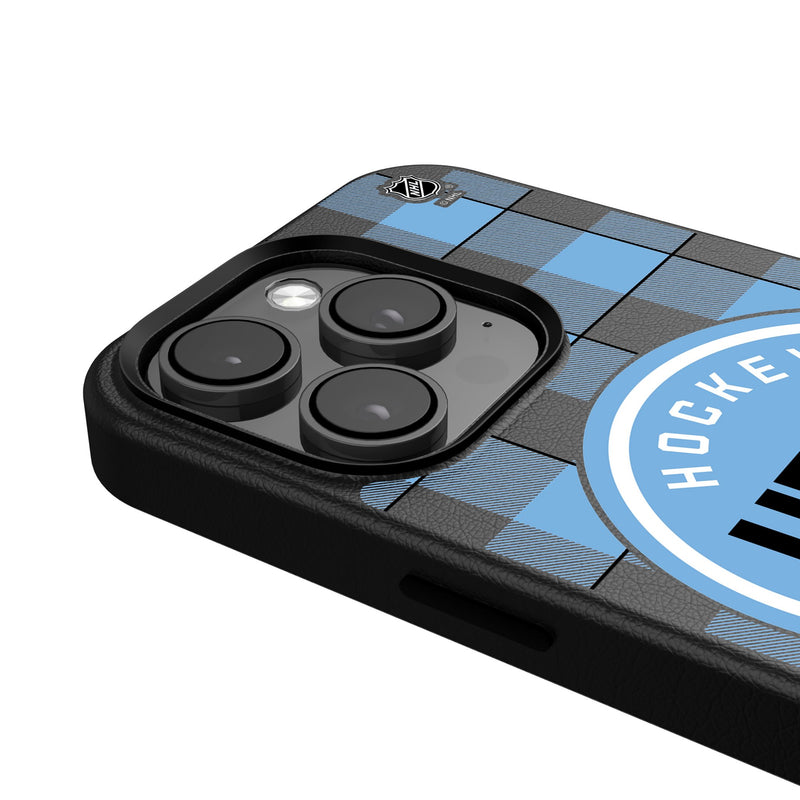 Utah Hockey Club Plaid iPhone MagSafe Compatible Phone Case for Apple iPhone Detail.Jpg