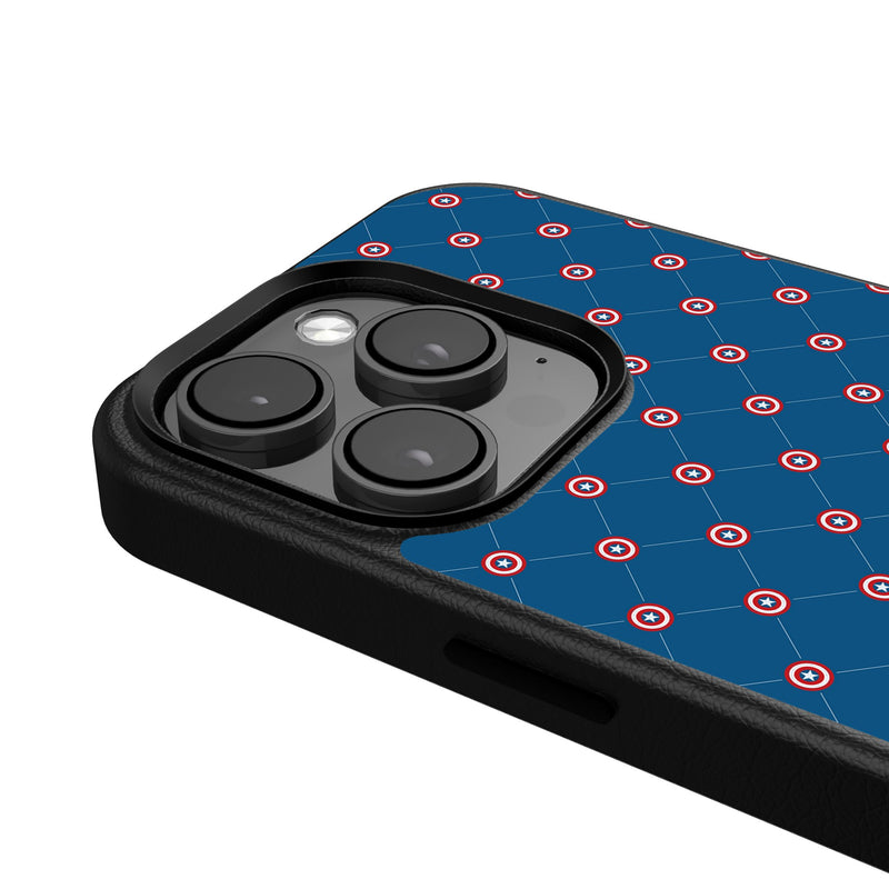 Marvel Avengers Captain America Pattern iPhone MagSafe Compatible Phone Case for Apple iPhone Detail.Jpg