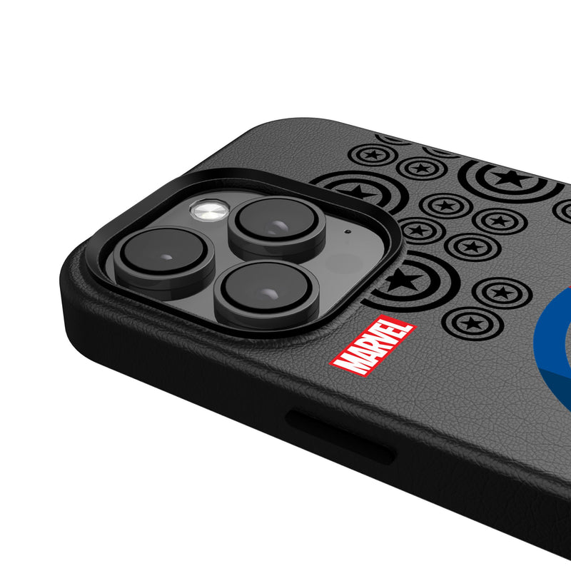 Marvel Avengers Captain America Sigil iPhone MagSafe Compatible Phone Case for Apple iPhone Detail.Jpg