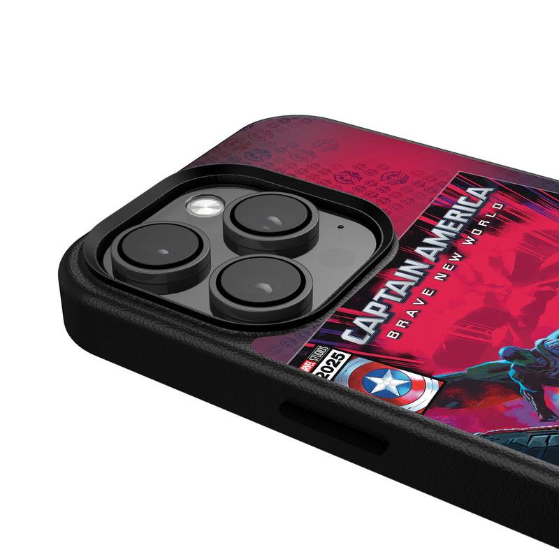 Marvel Avengers Sam Wilson Captain America Cover Art iPhone MagSafe Compatible Phone Case for Apple iPhone Detail.Jpg