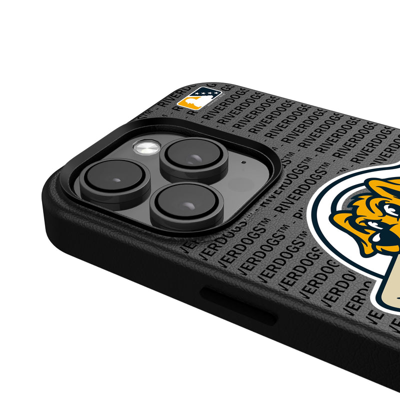 Charleston RiverDogs Text Backdrop iPhone MagSafe Compatible Phone Case Detail.Jpg