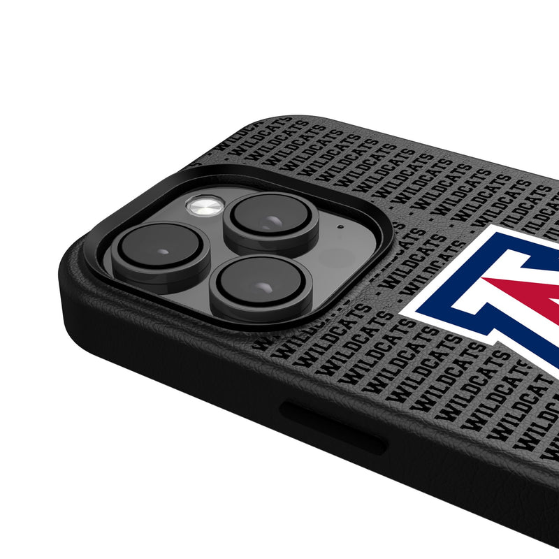 University of Arizona Wildcats Text Backdrop iPhone MagSafe Compatible Phone Case for Apple iPhone Detail.Jpg