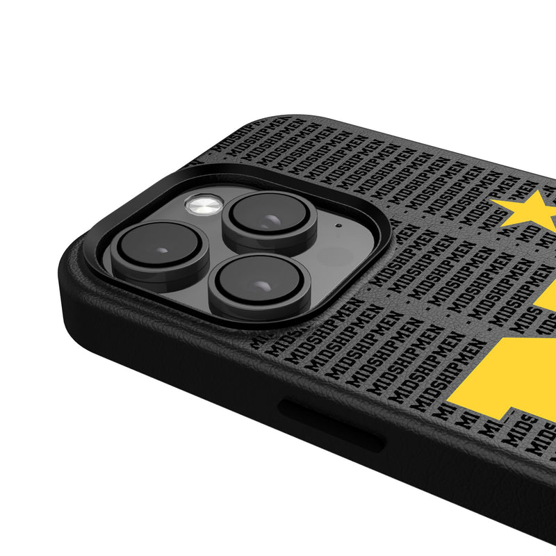 United State Naval Academy Midshipmen Text Backdrop iPhone MagSafe Compatible Phone Case for Apple iPhone Detail.Jpg