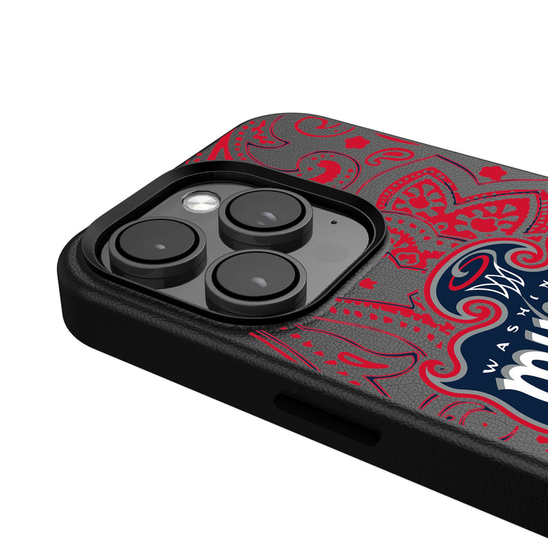 Washington Mystics Paisley iPhone MagSafe Compatible Phone Case Detail.Jpg