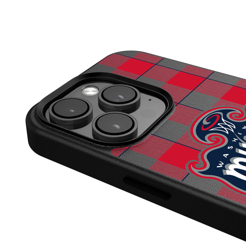 Washington Mystics Plaid iPhone MagSafe Compatible Phone Case Detail.Jpg