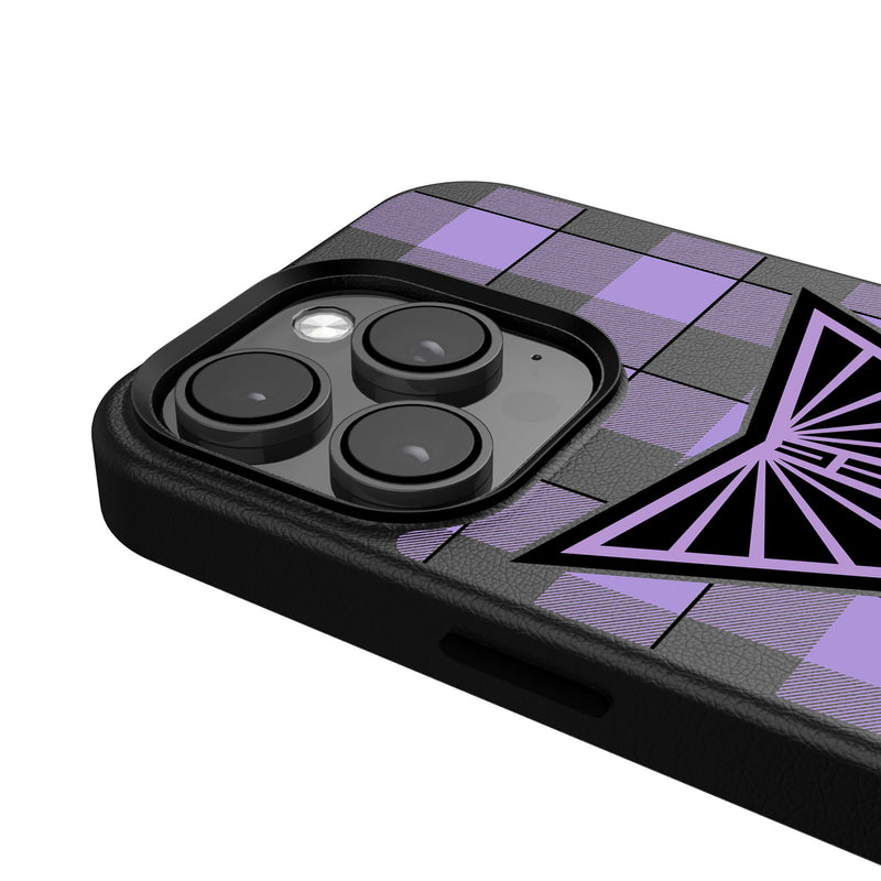 Golden State Valkyries Plaid iPhone MagSafe Compatible Phone Case for Apple iPhone Detail.Jpg