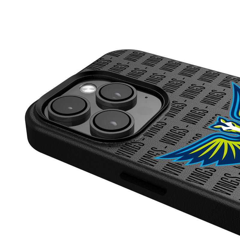 Dallas Wings Text Backdrop iPhone MagSafe Compatible Phone Case for Apple iPhone Detail.Jpg