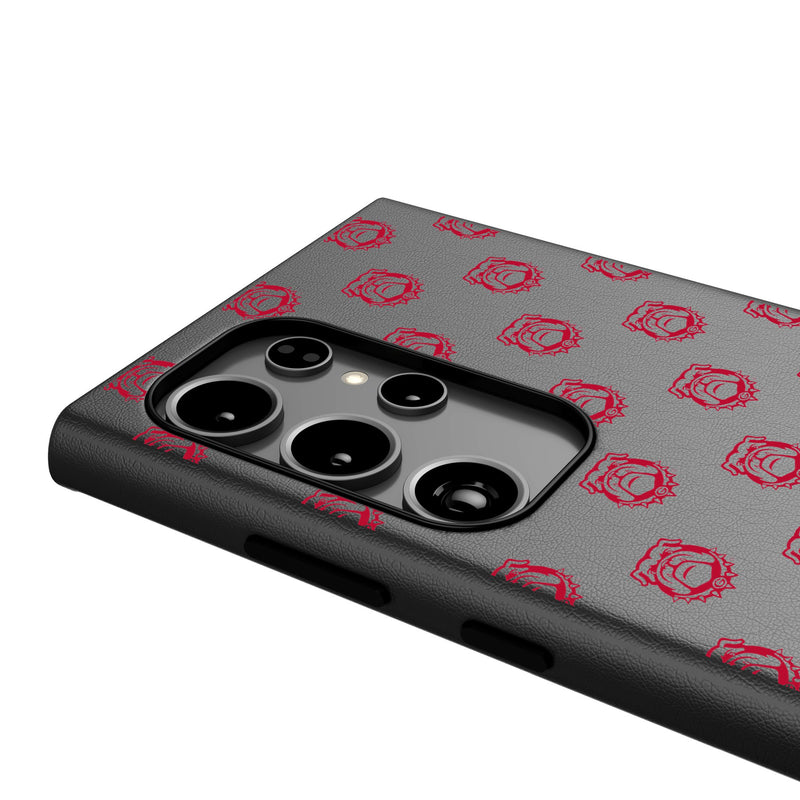 University of Georgia Bulldogs Uga Fashion Pattern Galaxy MagSafe Compatible Phone Case for Samsung Galaxy Detail.Jpg