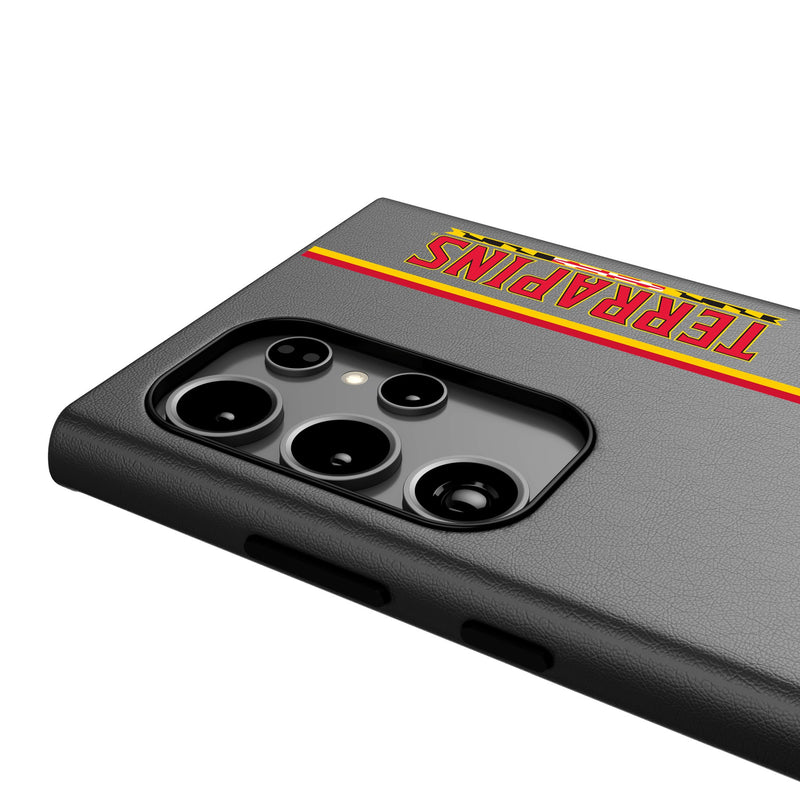 University of Maryland Terrapins Sidebar Galaxy MagSafe Compatible Phone Case Detail.Jpg