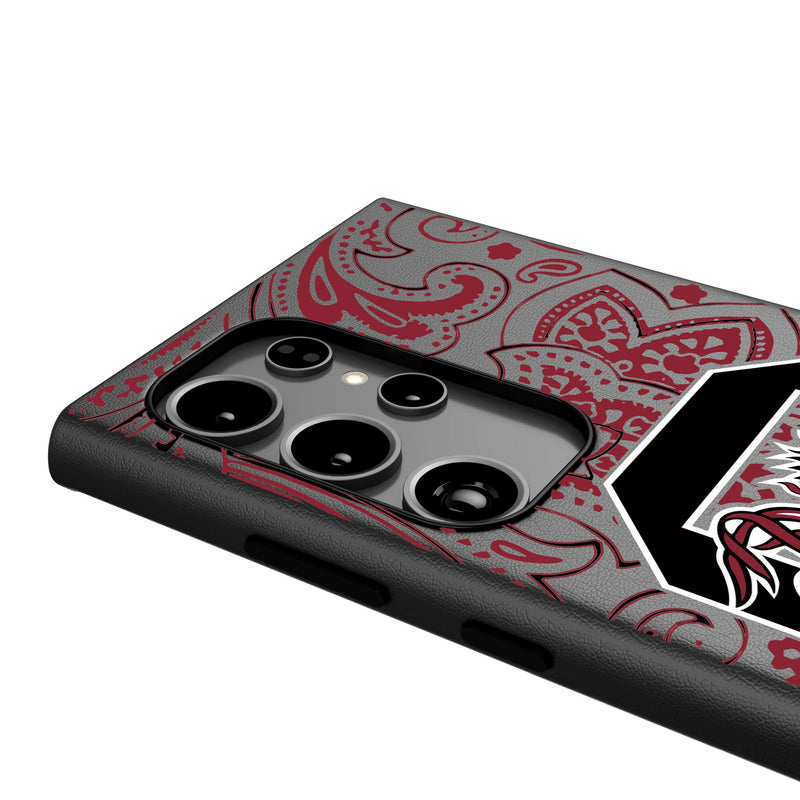 University of South Carolina Gamecocks Paisley Galaxy MagSafe Compatible Phone Case Detail.Jpg