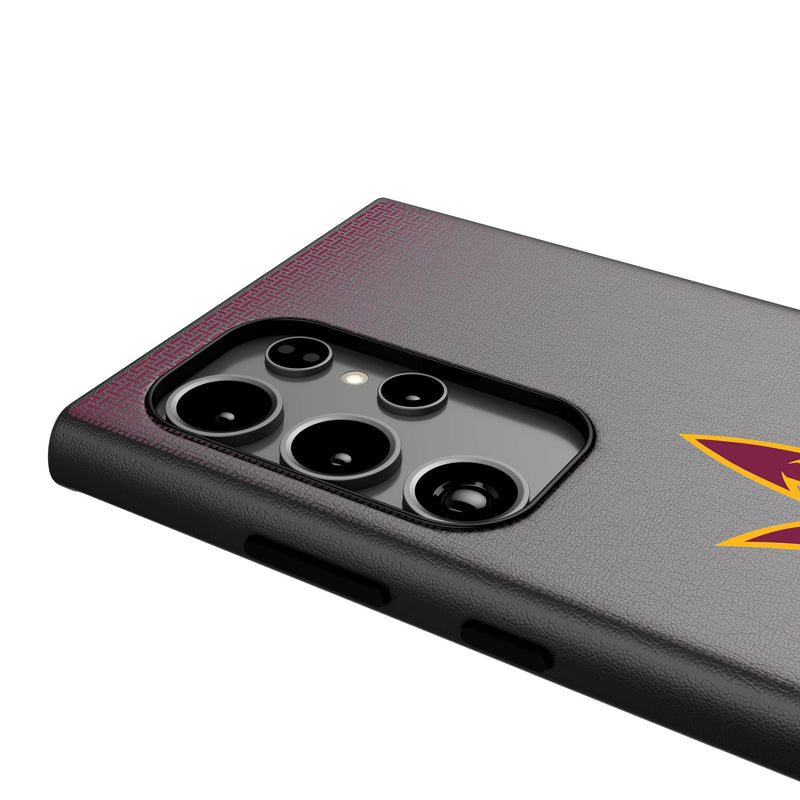 Arizona State University Sun Devils Linen Galaxy MagSafe Compatible Phone Case Detail.Jpg