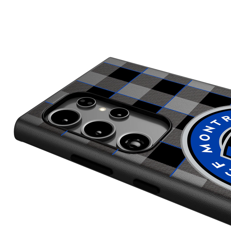 CF Montreal  Plaid Galaxy MagSafe Compatible Phone Case Detail.Jpg