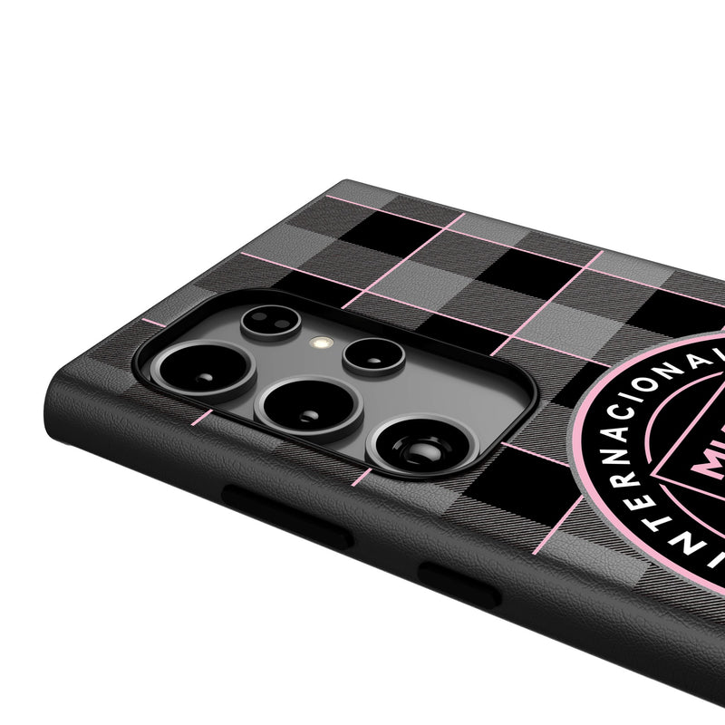 Inter Miami CF  Plaid Galaxy MagSafe Compatible Phone Case Detail.Jpg