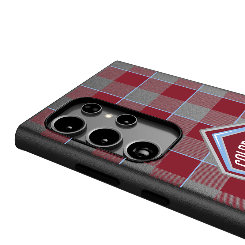 Colorado Rapids  Plaid Galaxy MagSafe Compatible Phone Case Detail.Jpg