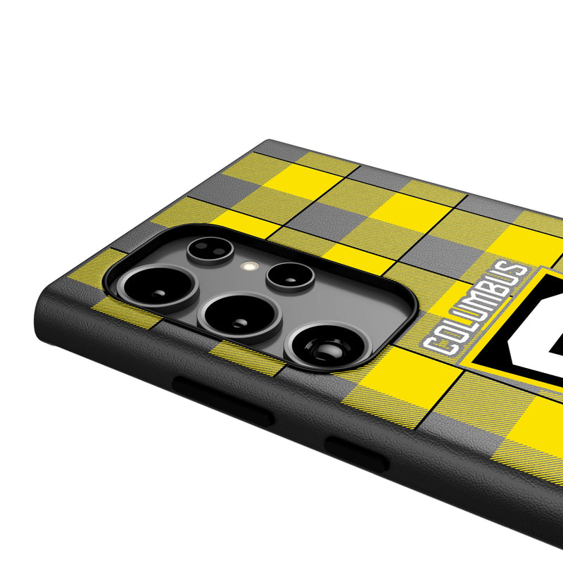 Columbus Crew  Plaid Galaxy MagSafe Compatible Phone Case Detail.Jpg