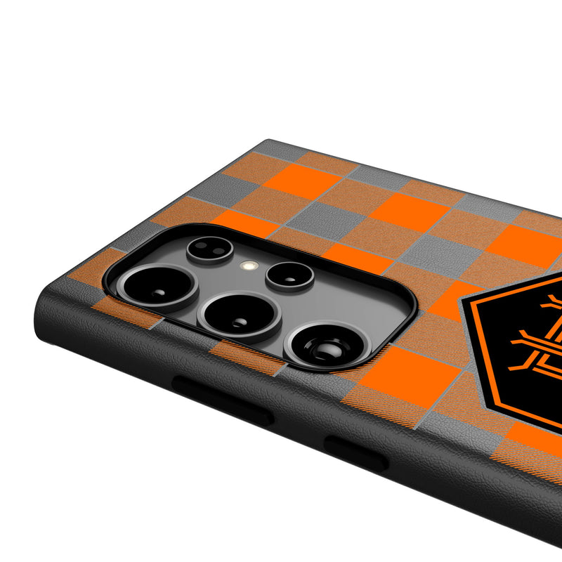 Houston Dynamo  Plaid Galaxy MagSafe Compatible Phone Case Detail.Jpg