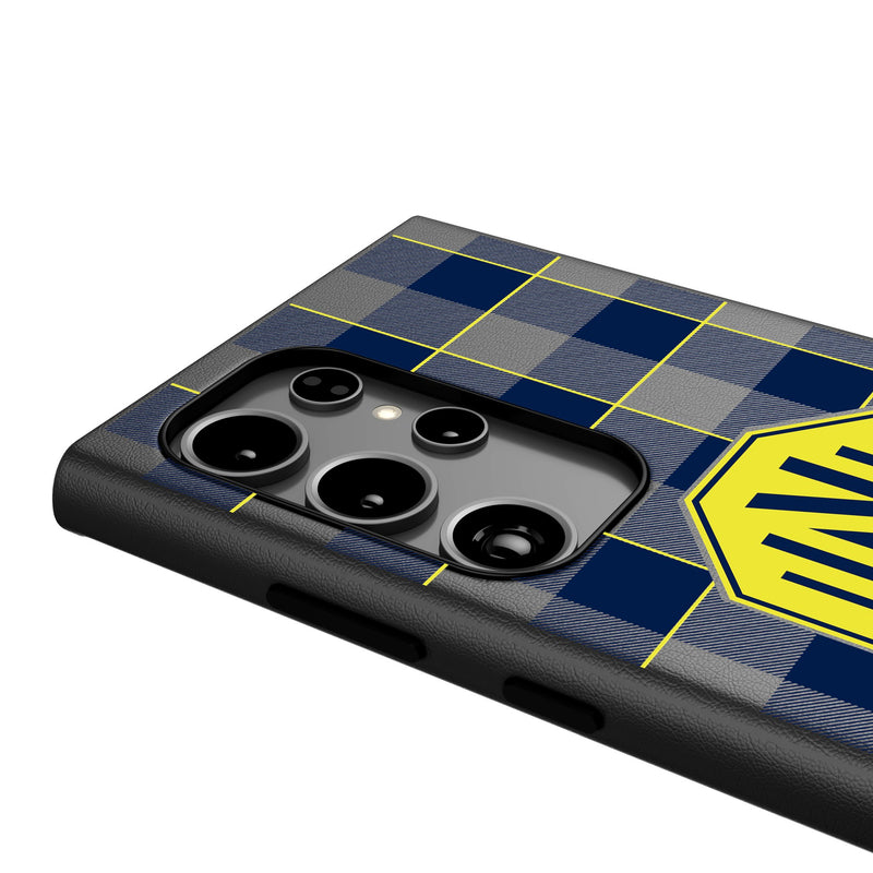 Nashville SC  Plaid Galaxy MagSafe Compatible Phone Case Detail.Jpg