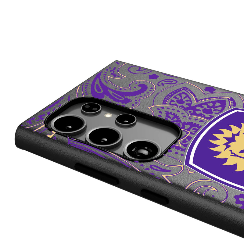 Orlando City Soccer Club  Paisley Galaxy MagSafe Compatible Phone Case Detail.Jpg