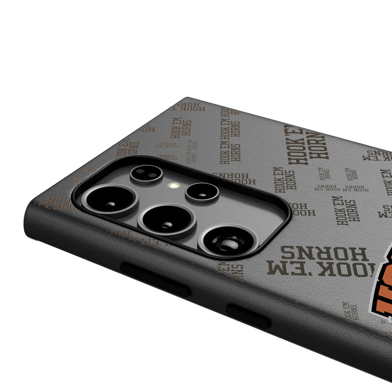 University of Texas Longhorns Quadtile Galaxy MagSafe Compatible Phone Case for Samsung Galaxy Detail.Jpg