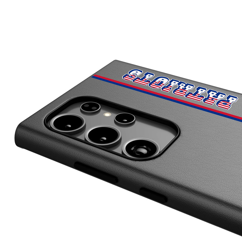 New England Patriots Historic Collection Sidebar Galaxy MagSafe Compatible Phone Case Detail.Jpg