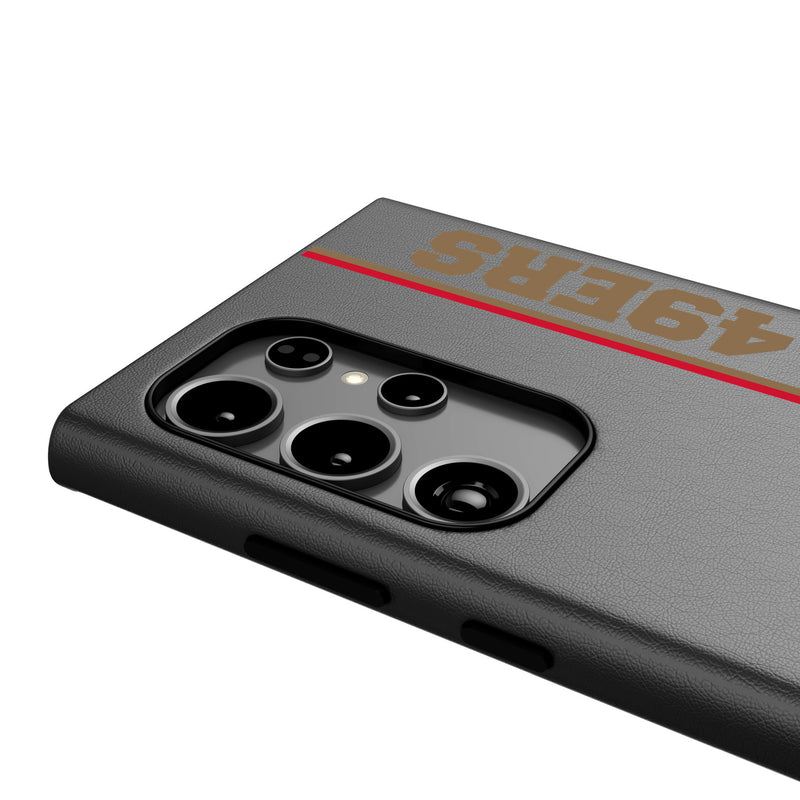 San Francisco 49ers Historic Collection Sidebar Galaxy MagSafe Compatible Phone Case for Samsung Galaxy Detail.Jpg