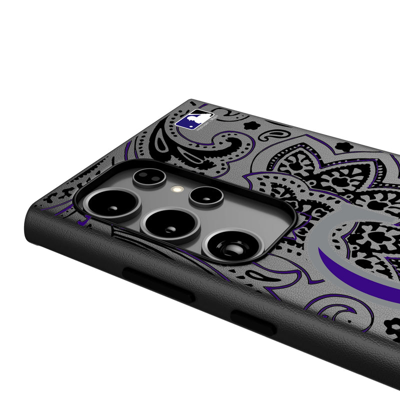 Colorado Rockies Paisley Galaxy MagSafe Compatible Phone Case Detail.Jpg