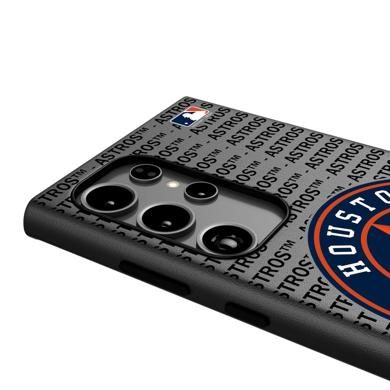 Houston Astros Text Backdrop Galaxy MagSafe Compatible Phone Case Detail.Jpg