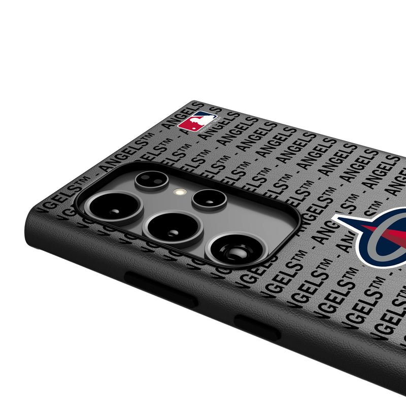 Los Angeles Angels Text Backdrop Galaxy MagSafe Compatible Phone Case for Samsung Galaxy Detail.Jpg
